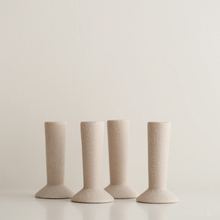 Load image into Gallery viewer, Textured Ceramic Candle Holder - Sandy Beige
