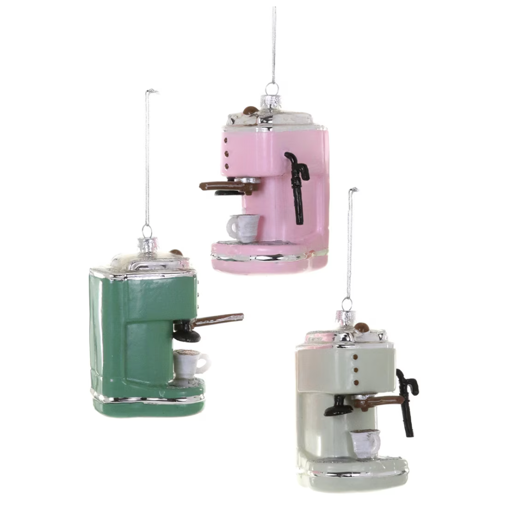 Espresso Machine Ornament (Multiple Colours)