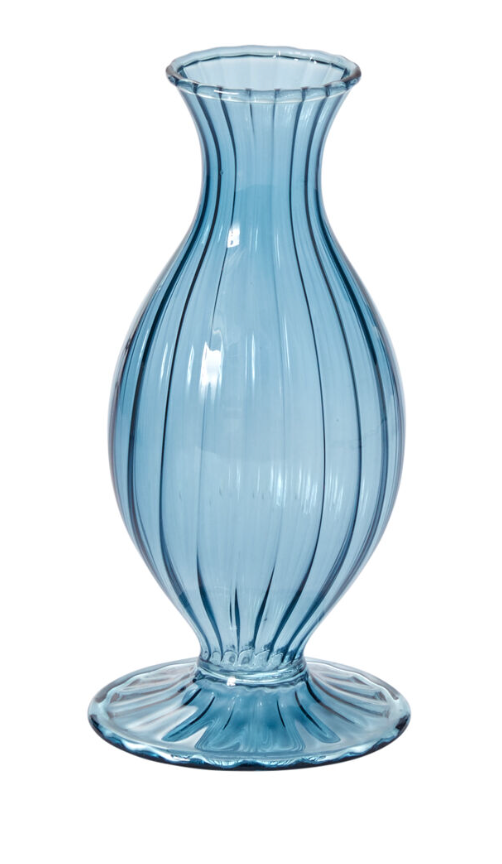 Boutique Vase - Blue Glass