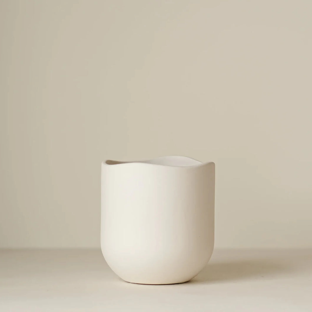 Wavy Pedestal Pot - Multiple Sizes Available