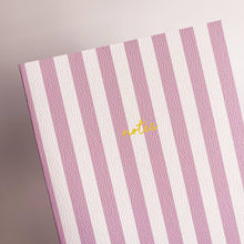 Load image into Gallery viewer, Solid Striped Notebook - Purple
