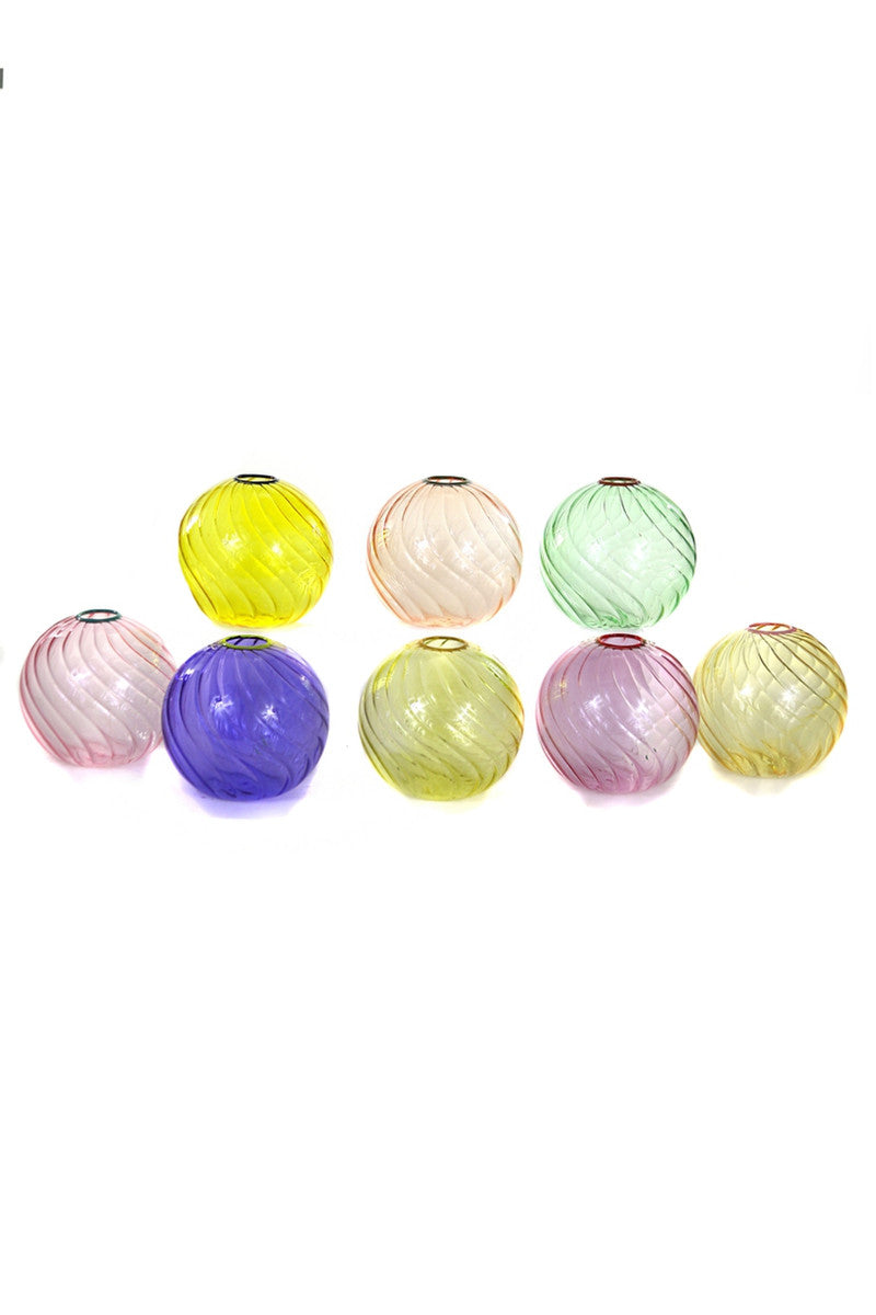 Glass Ball Bud Vase - Multiple Colours