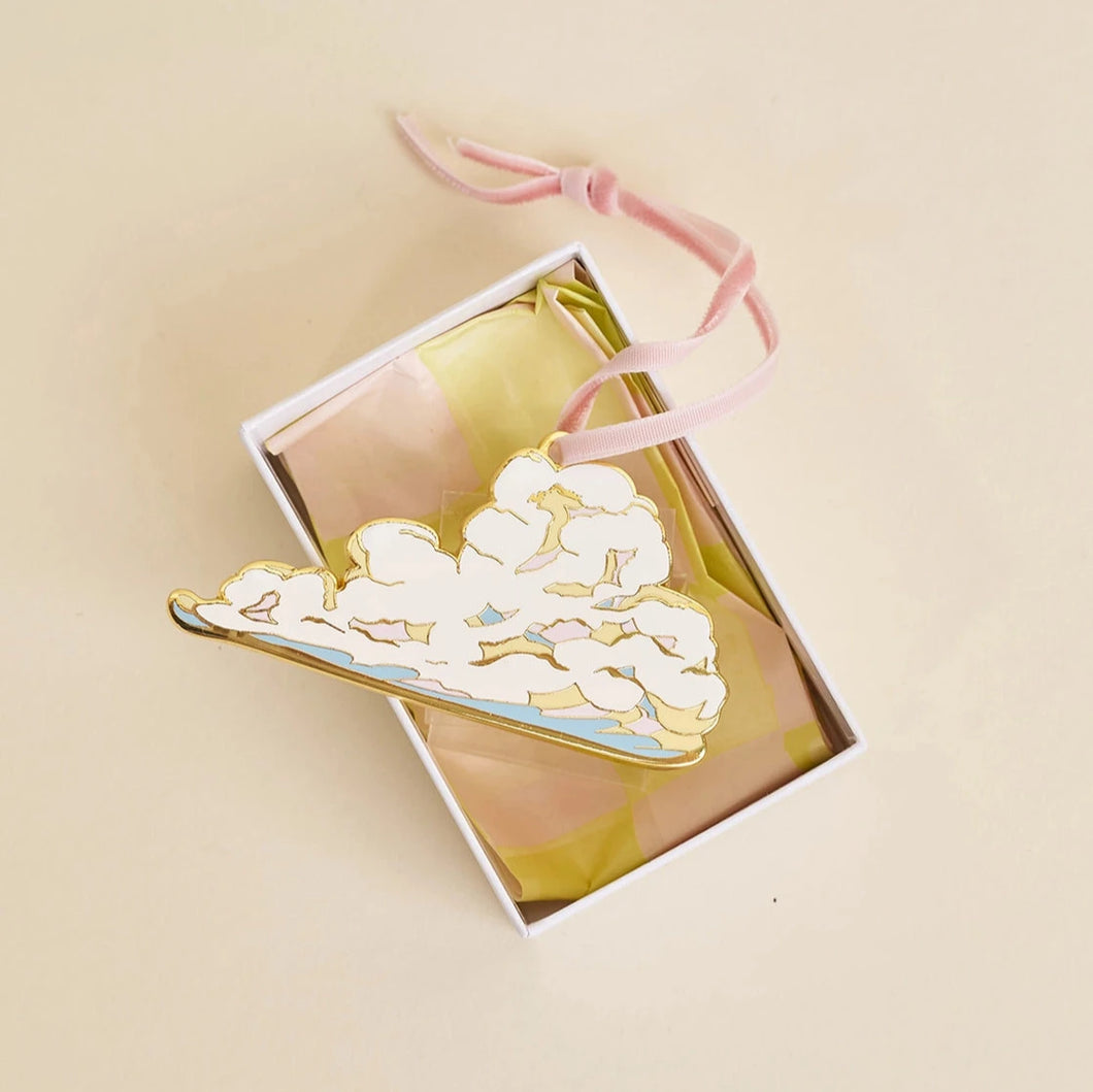 Cloud Enamel Christmas Tree Ornament