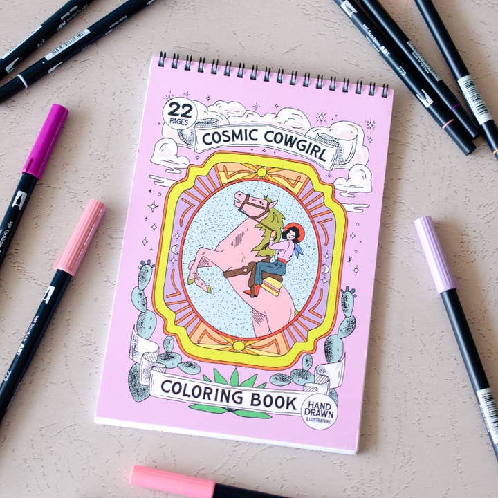 Cosmic Cowgirl Premium Colouring Book