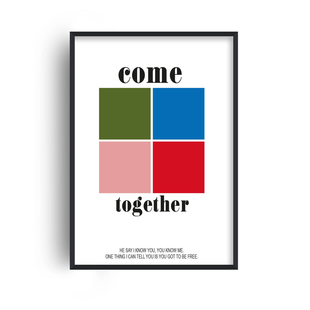 Come Together - Beatles Inspired Retro Giclée Art Print