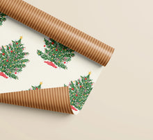 Load image into Gallery viewer, Christmas Tree Toffee Stripe Double Sided Wrap | 3 Sheets
