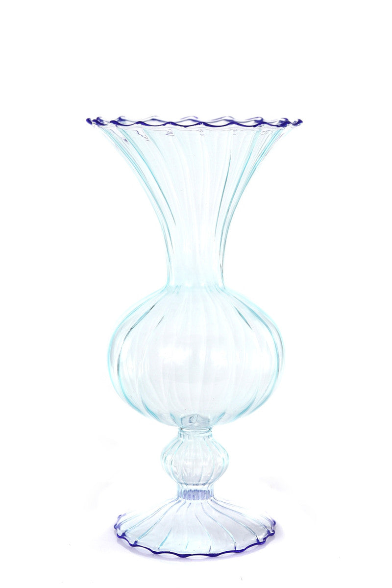 Ruffled Fragment Vase - Blue