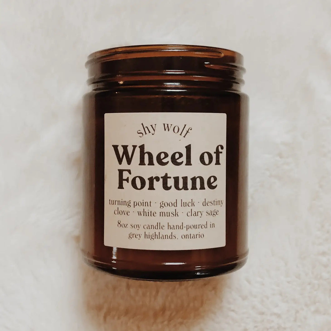 Shy Wolf Candle - Wheel of Fortune