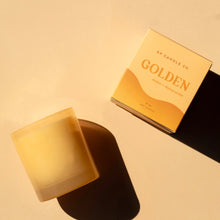 Load image into Gallery viewer, Golden 9 oz. Candle - Amber &amp; Honeysuckle
