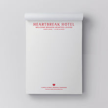 Load image into Gallery viewer, Heartbreak Hotel: Fictional Hotel Notepad
