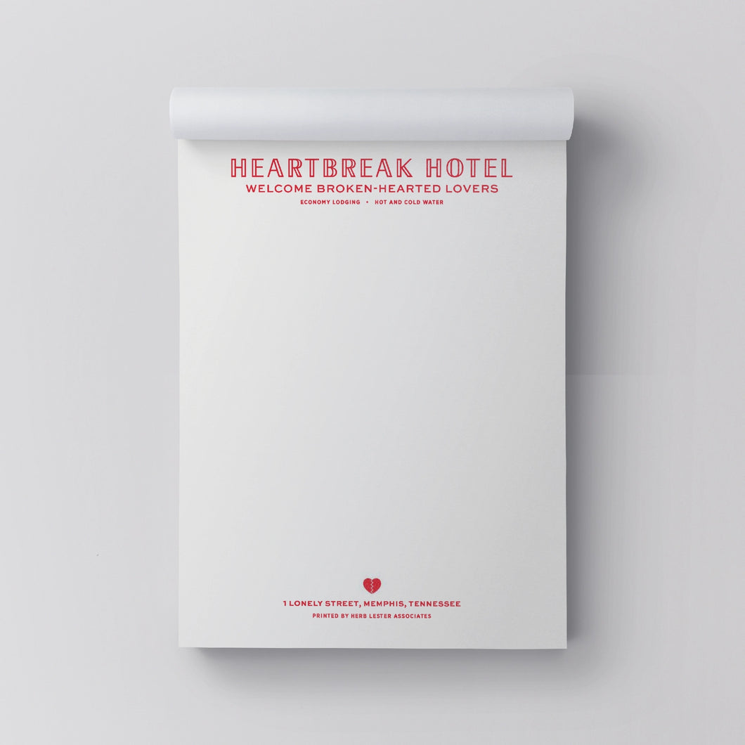 Heartbreak Hotel: Fictional Hotel Notepad