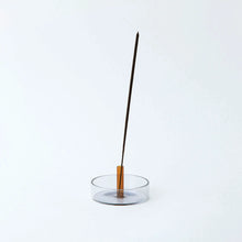 Load image into Gallery viewer, Two-Tone Glass Incense Holder - Orange/Grey
