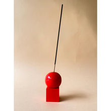 Load image into Gallery viewer, Mini Wooden Incense Holder - Lollipop Red
