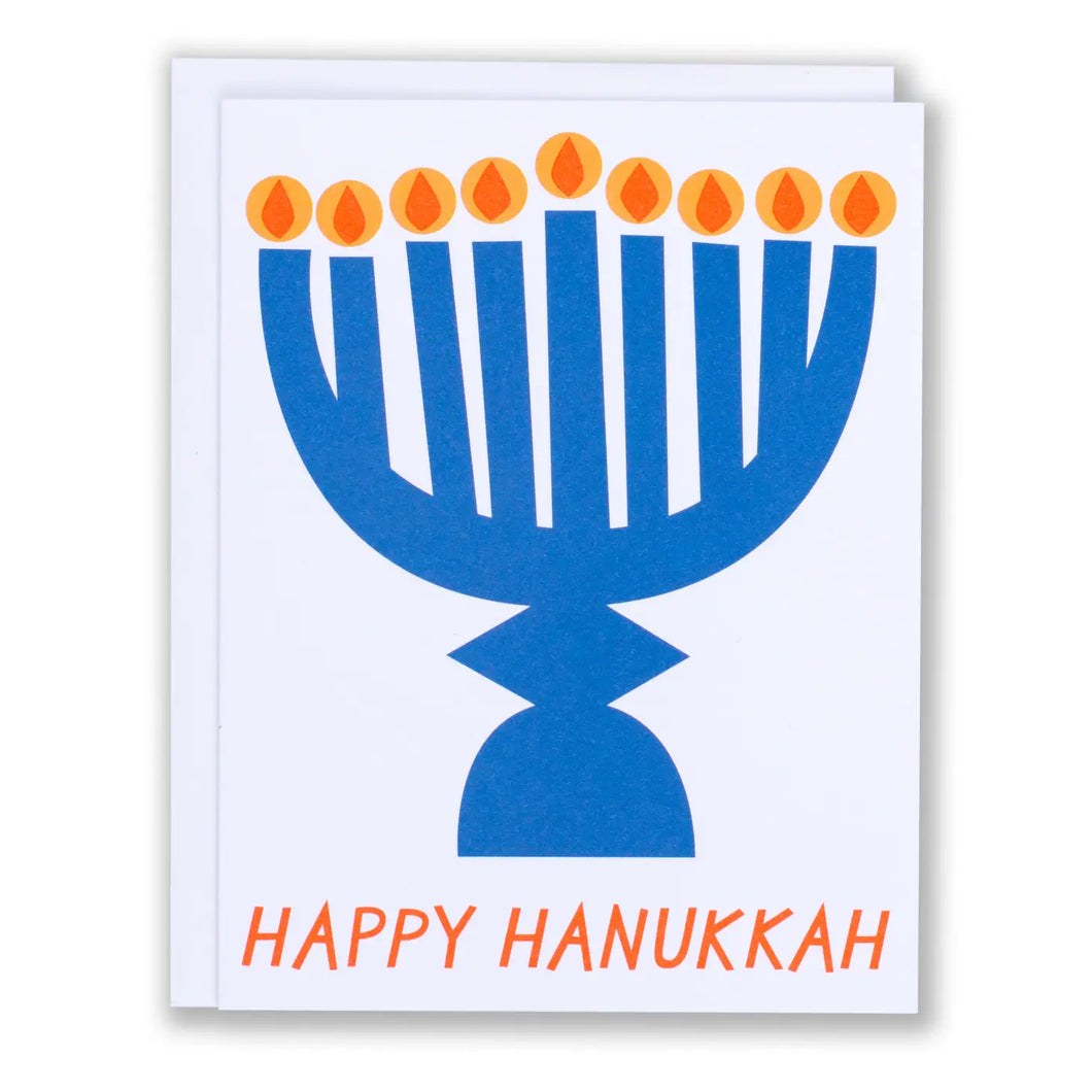 Hanukkah Menora Card