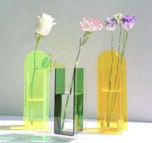 Load image into Gallery viewer, Translucent Acrylic Flower Vase - Green
