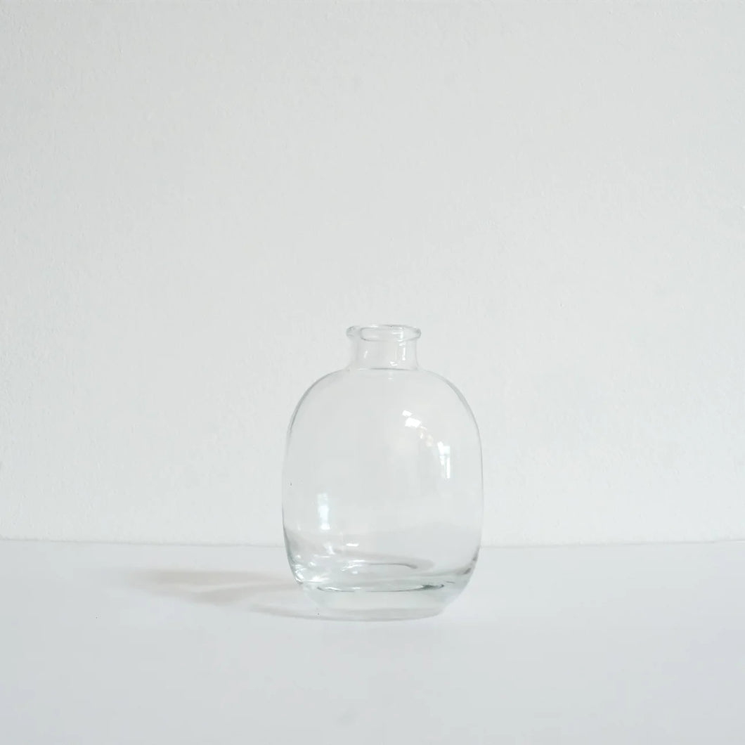 Oval Glass Bud Vase