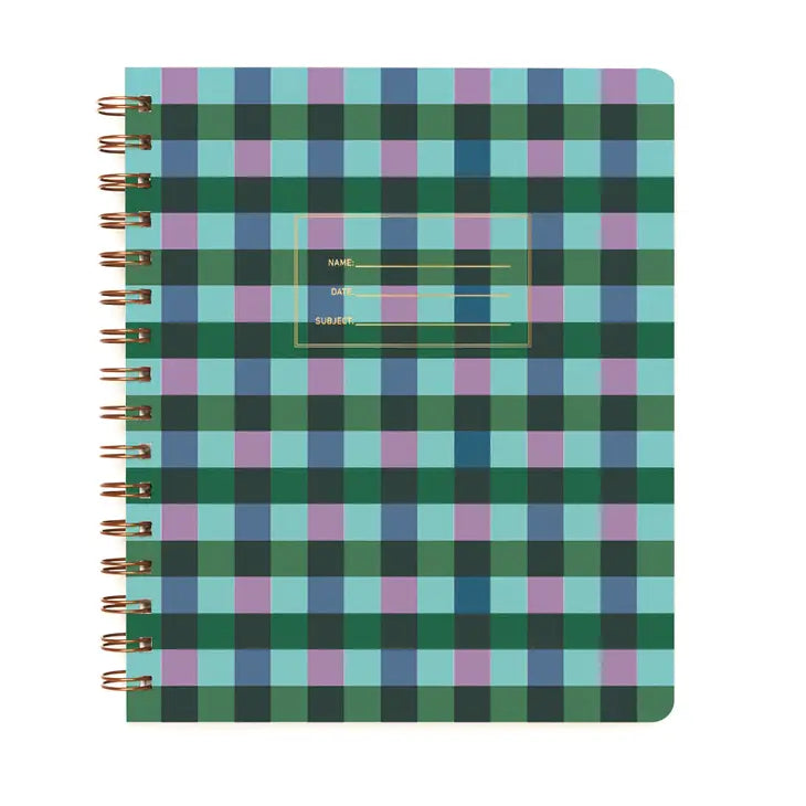 Standard Notebook - Plaid