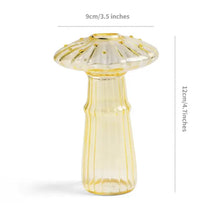 Load image into Gallery viewer, Mini Glass Mushroom Bud Vase - Yellow
