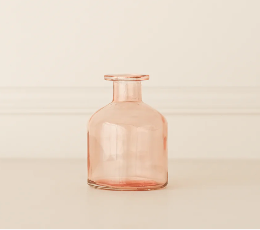 Glass Bud Vase - Pink (multiple sizes available)