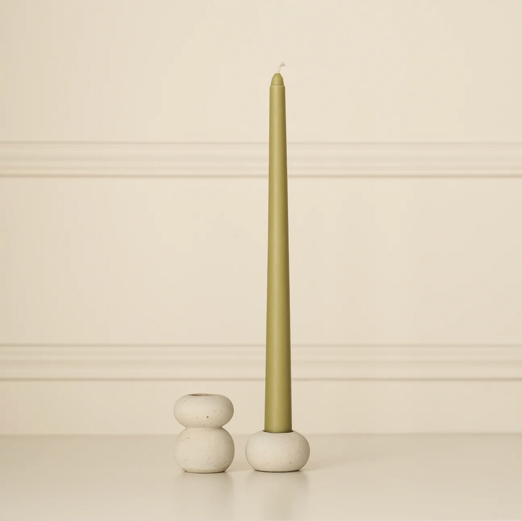 Natural Color Ceramic Candle Holder (sizes available)