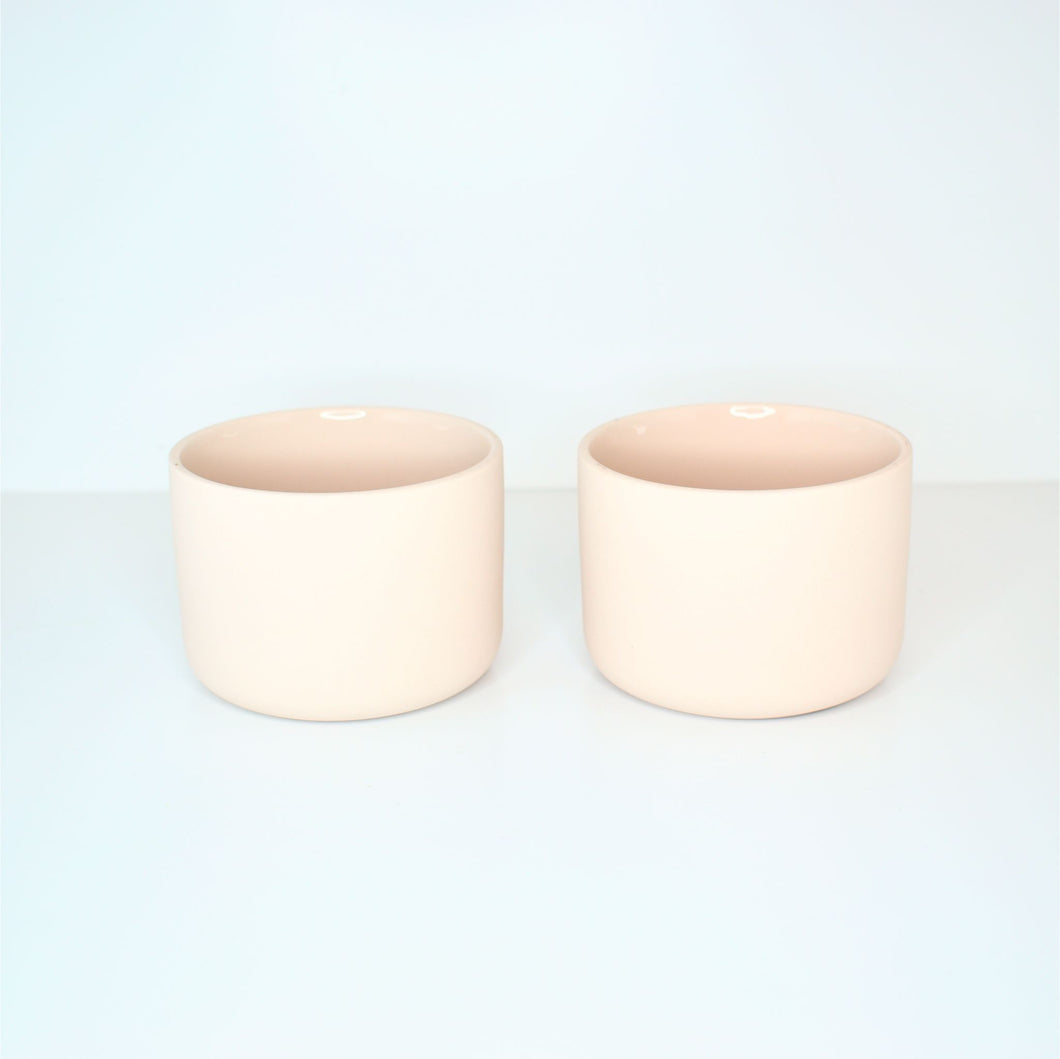 Small Modern Ceramic Pot - Blush