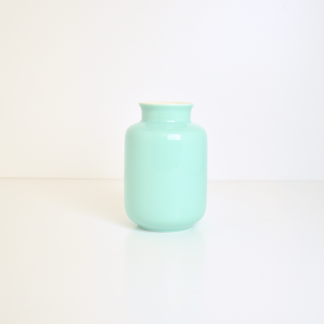 Glossy Porcelain Mini Milk Jar Vase - Celadon