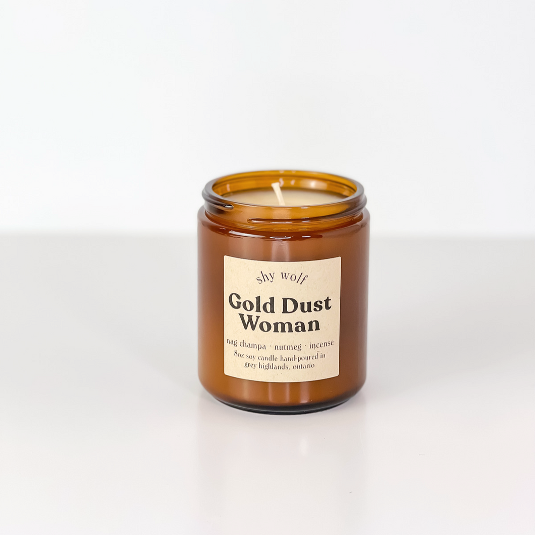 Shy Wolf Candle - Gold Dust Woman