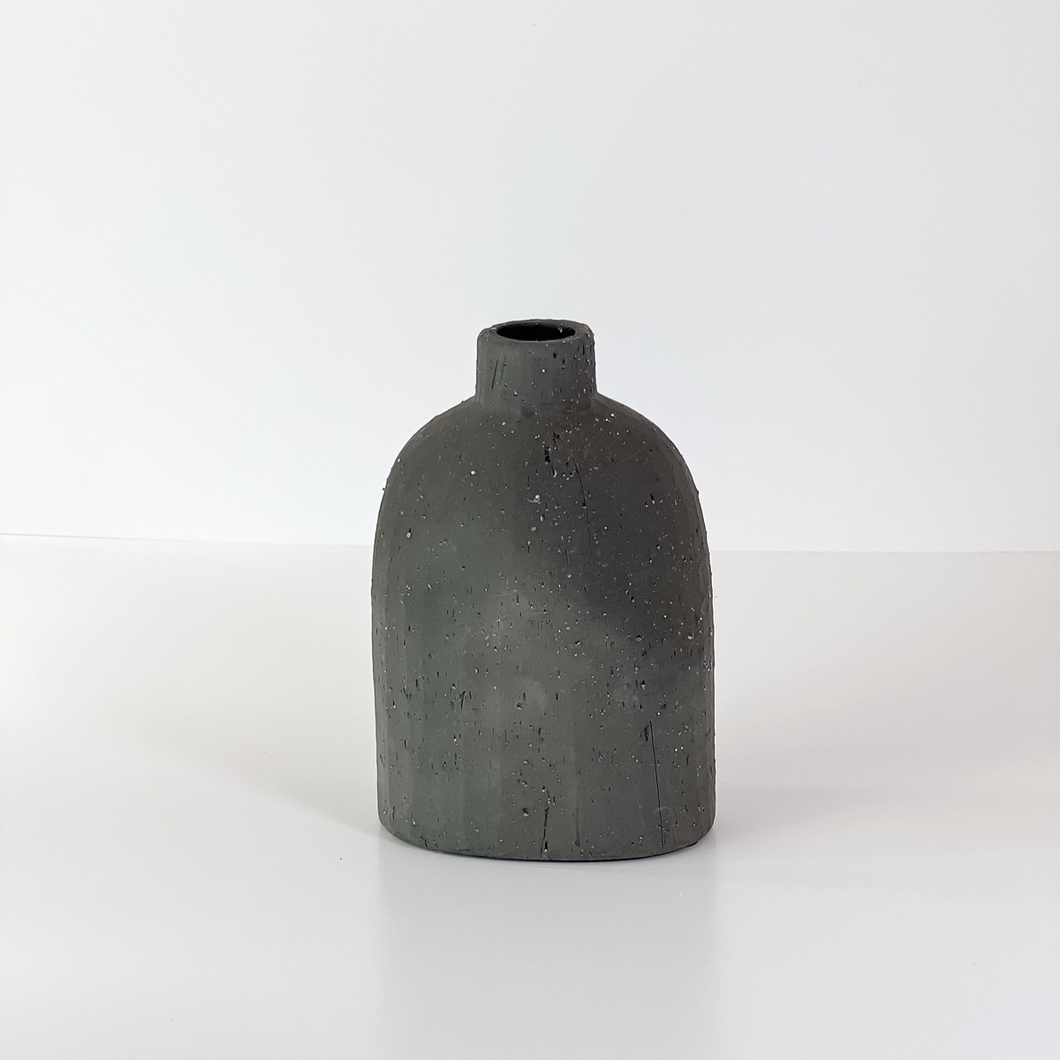 Large Karis Bud Vase - Charcoal